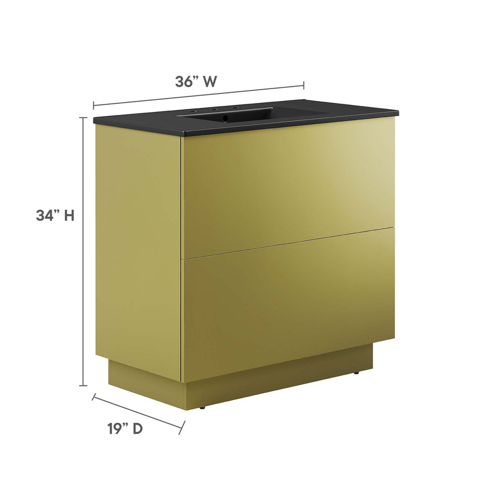 Quantum Bathroom Vanity Basin Included by Modway