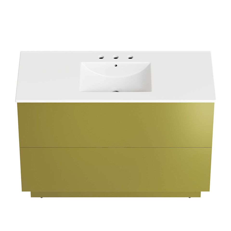 Quantum Bathroom Vanity Basin Included by Modway