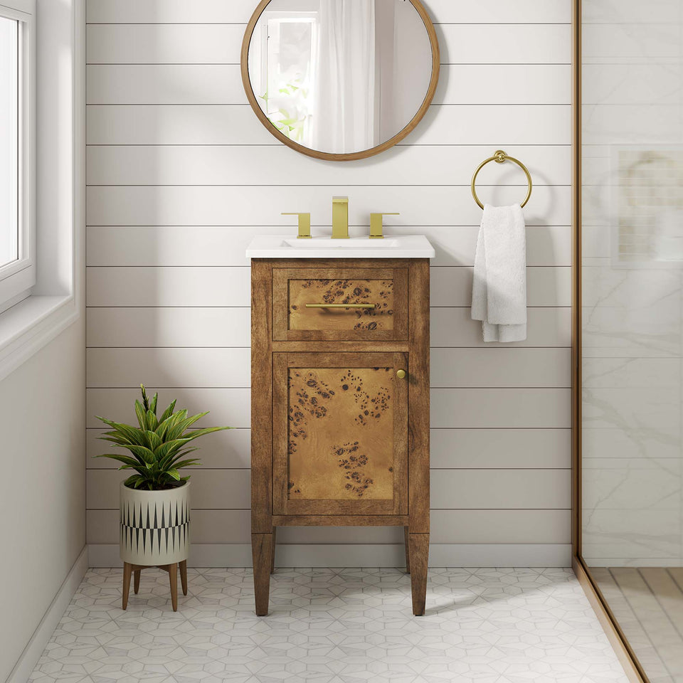 Elysian 18" Wood Bathroom Vanity by Modway