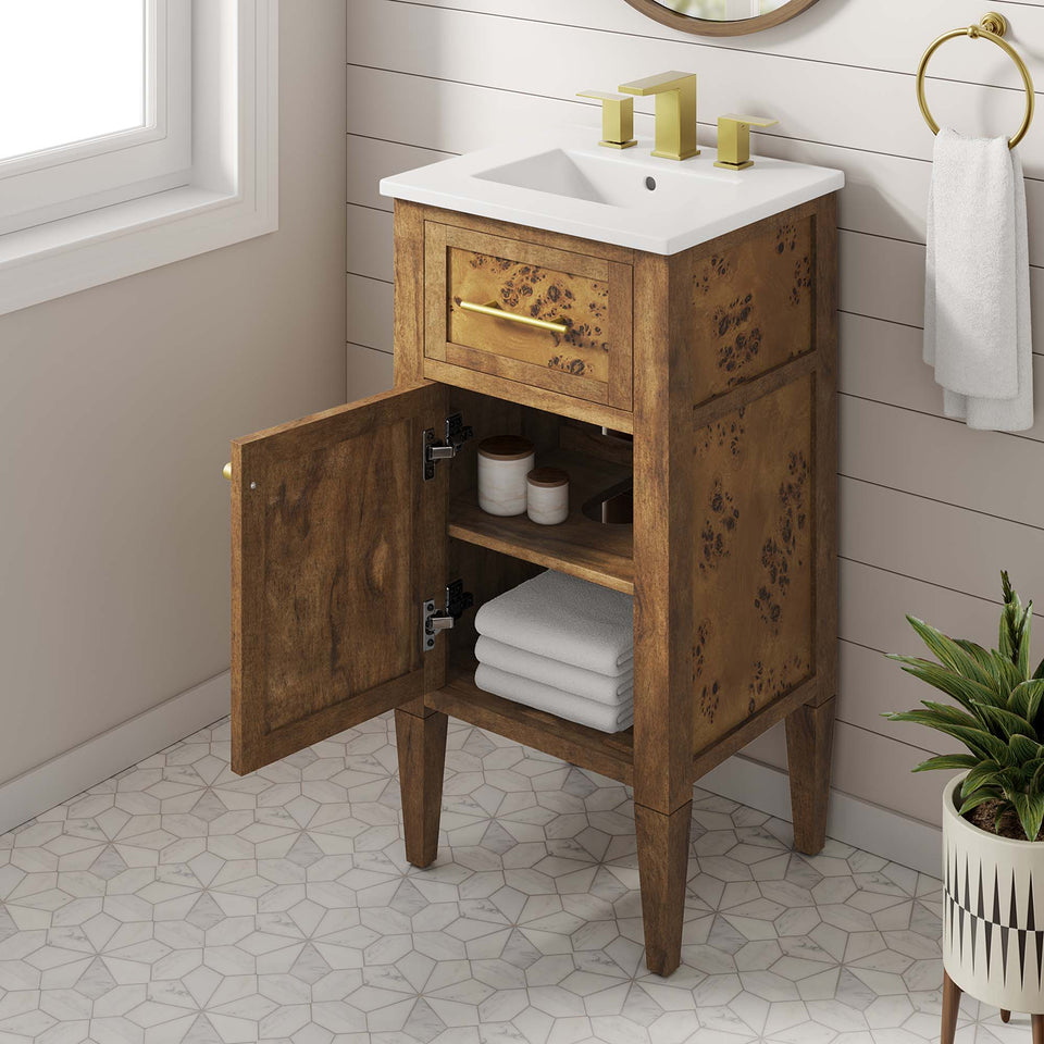 Elysian 18" Wood Bathroom Vanity by Modway