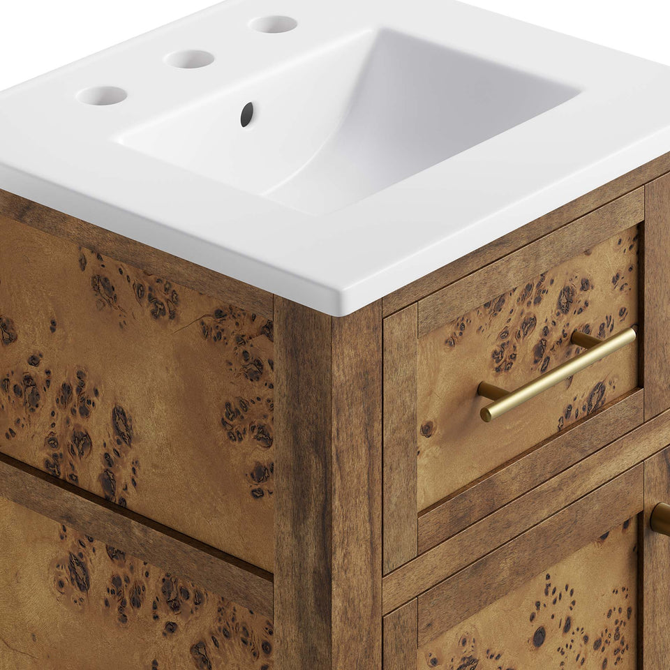 Elysian 18" Wood Bathroom Vanity by Modway