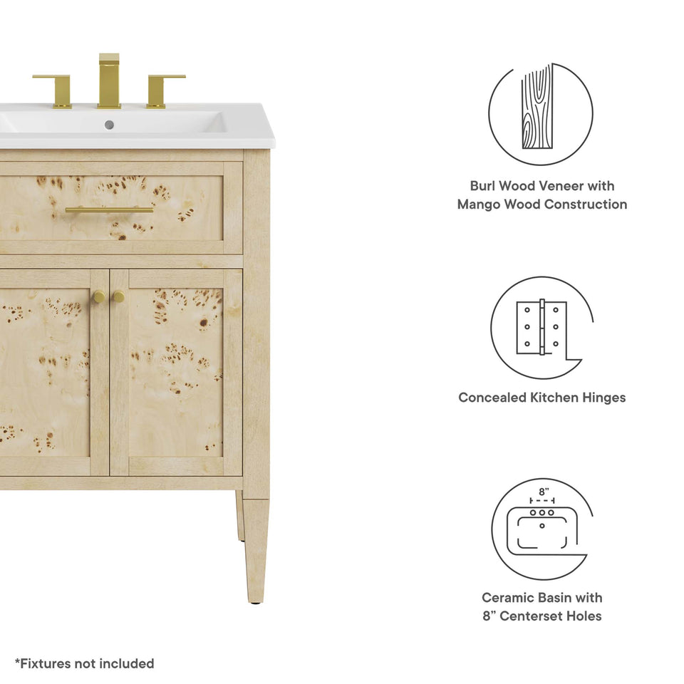 Elysian 24" Wood Bathroom Vanity by Modway