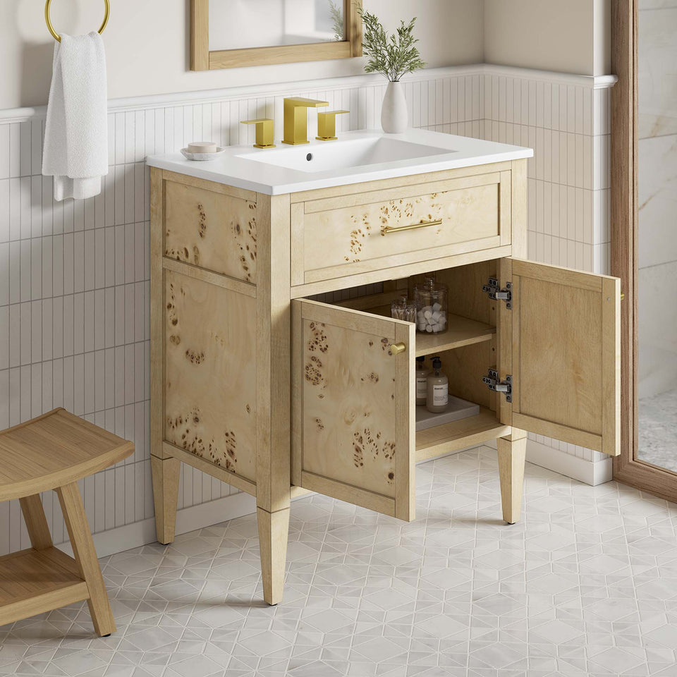 Elysian 30" Wood Bathroom Vanity by Modway