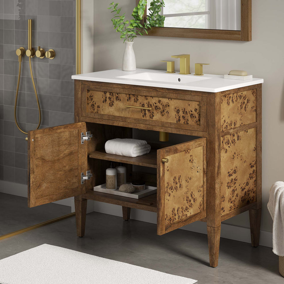 Elysian 36" Wood Bathroom Vanity by Modway