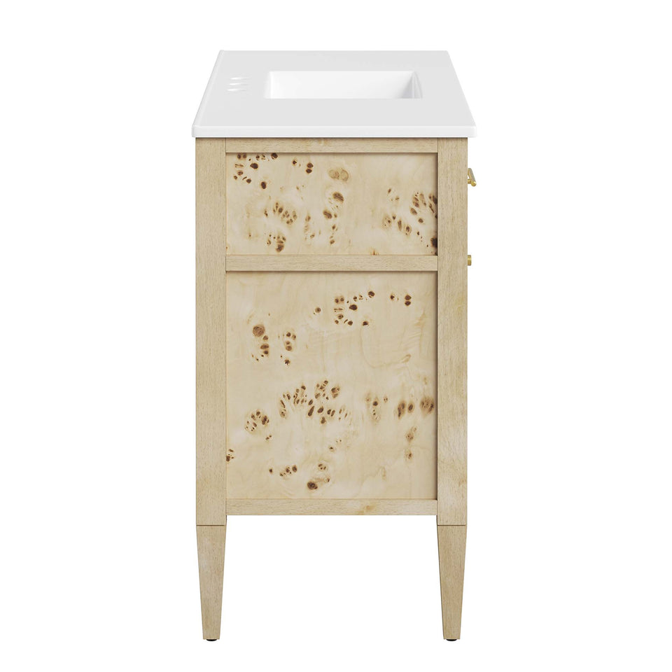 Elysian 48" Wood Single Sink Bathroom Vanity by Modway