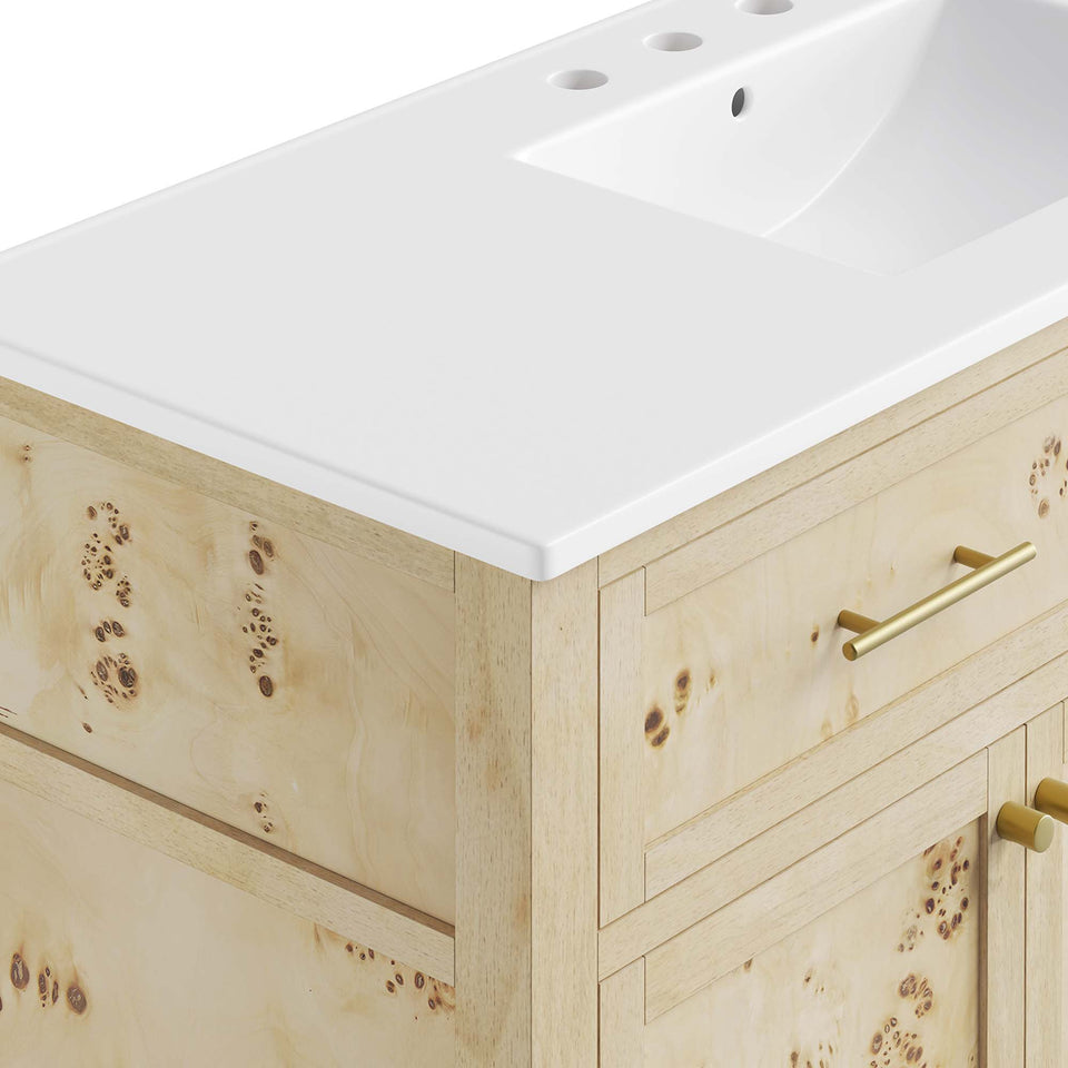 Elysian 48" Wood Single Sink Bathroom Vanity by Modway