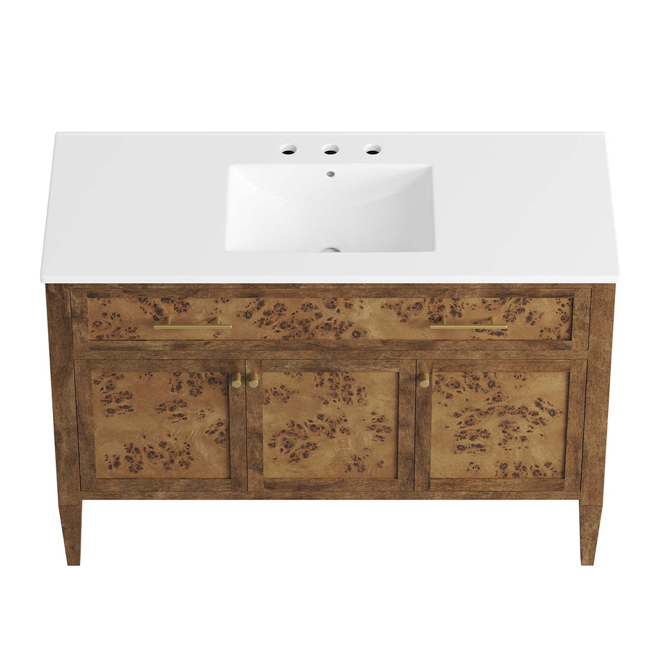 Elysian 48" Wood Single Sink Bathroom Vanity by Modway