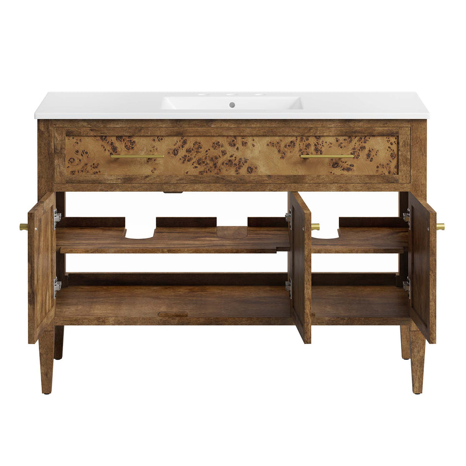 Elysian 48" Wood Single Sink Bathroom Vanity by Modway