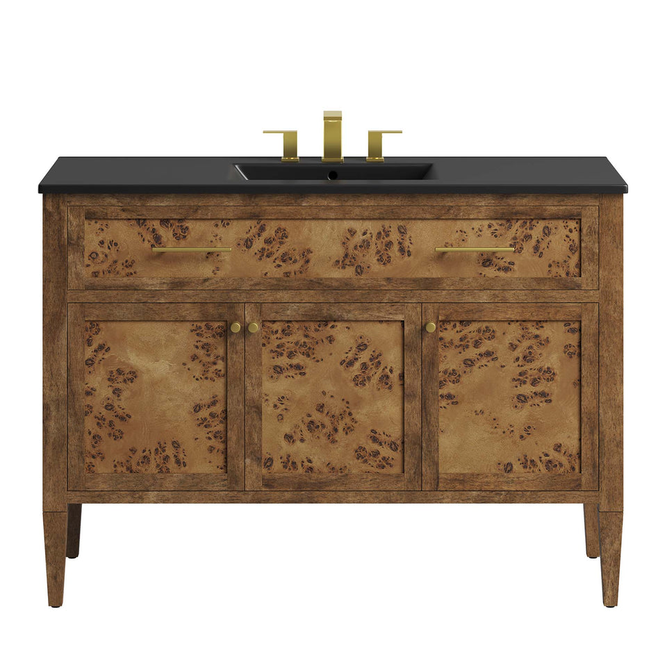 Elysian 48" Wood Single Sink Bathroom Vanity by Modway