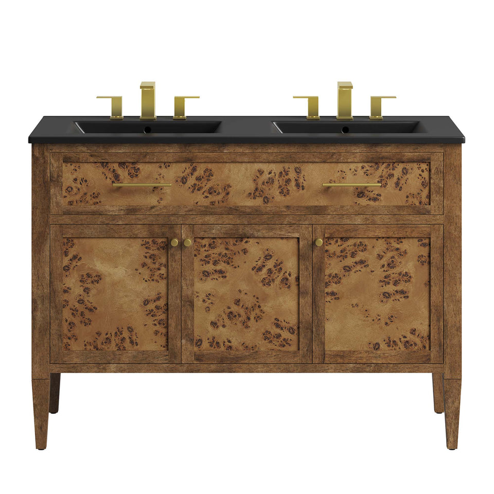 Elysian 48" Wood Double Sink Bathroom Vanity by Modway