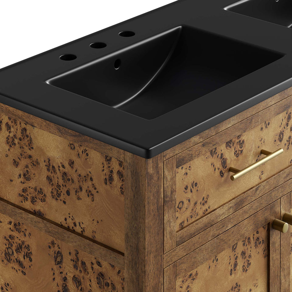 Elysian 48" Wood Double Sink Bathroom Vanity by Modway