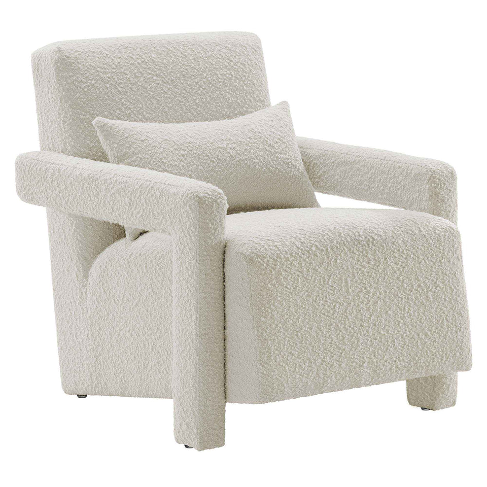 Mirage Boucle Upholstered Armchair by Modway