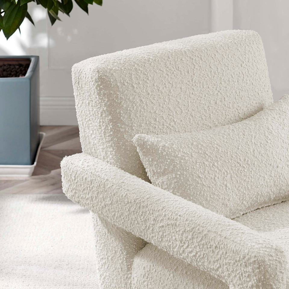 Mirage Boucle Upholstered Armchair by Modway