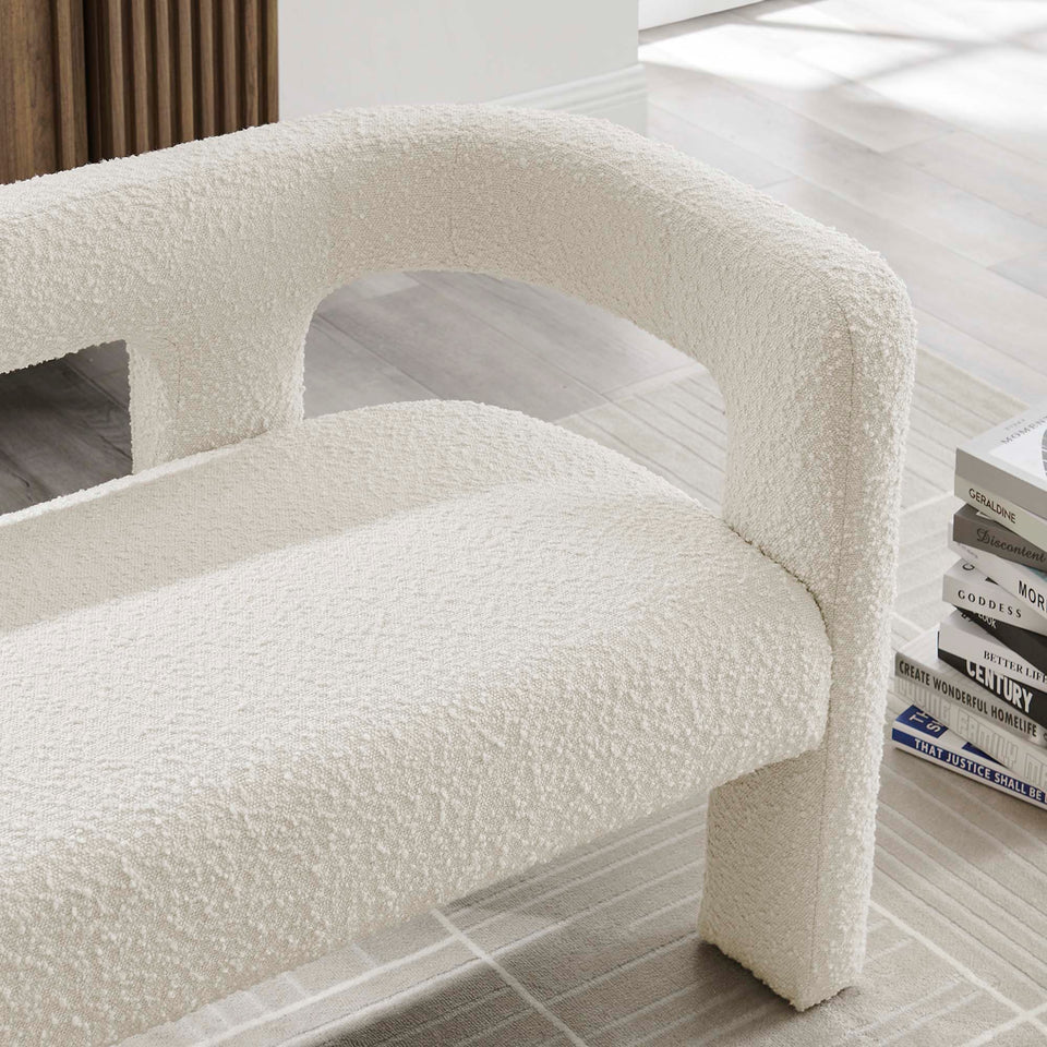 Kayla Boucle Upholstered Loveseat by Modway