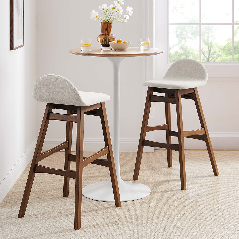 Juno Wood Bar Stool Set of 2 by Modway