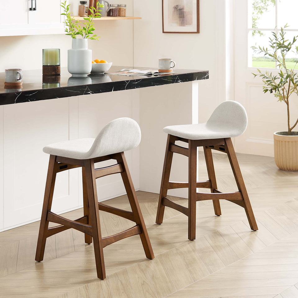 Juno Wood Counter Stool Set of 2 by Modway