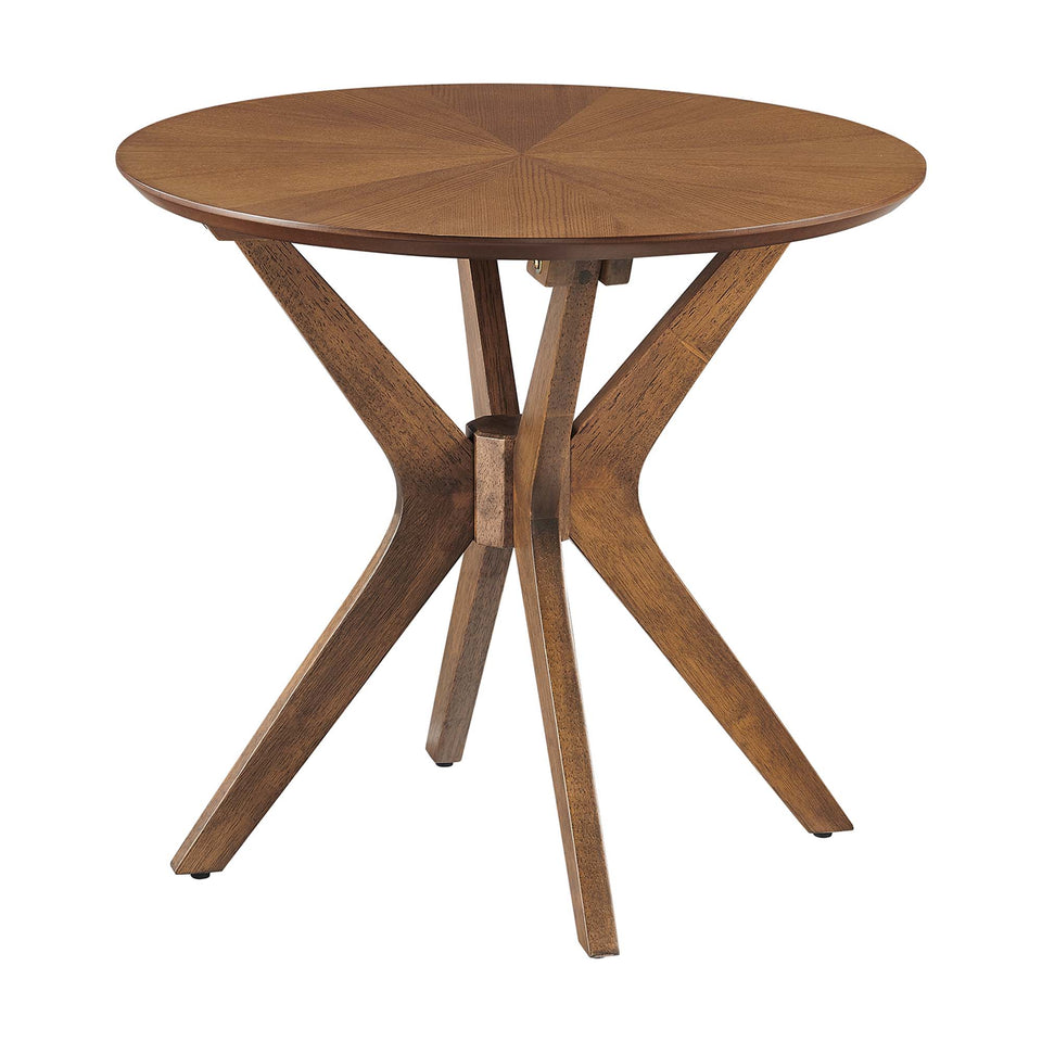 Crossroads 24" Round Wood Side Table by Modway