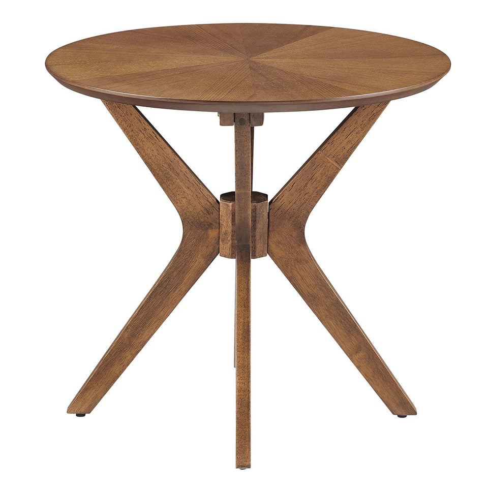 Crossroads 24" Round Wood Side Table by Modway
