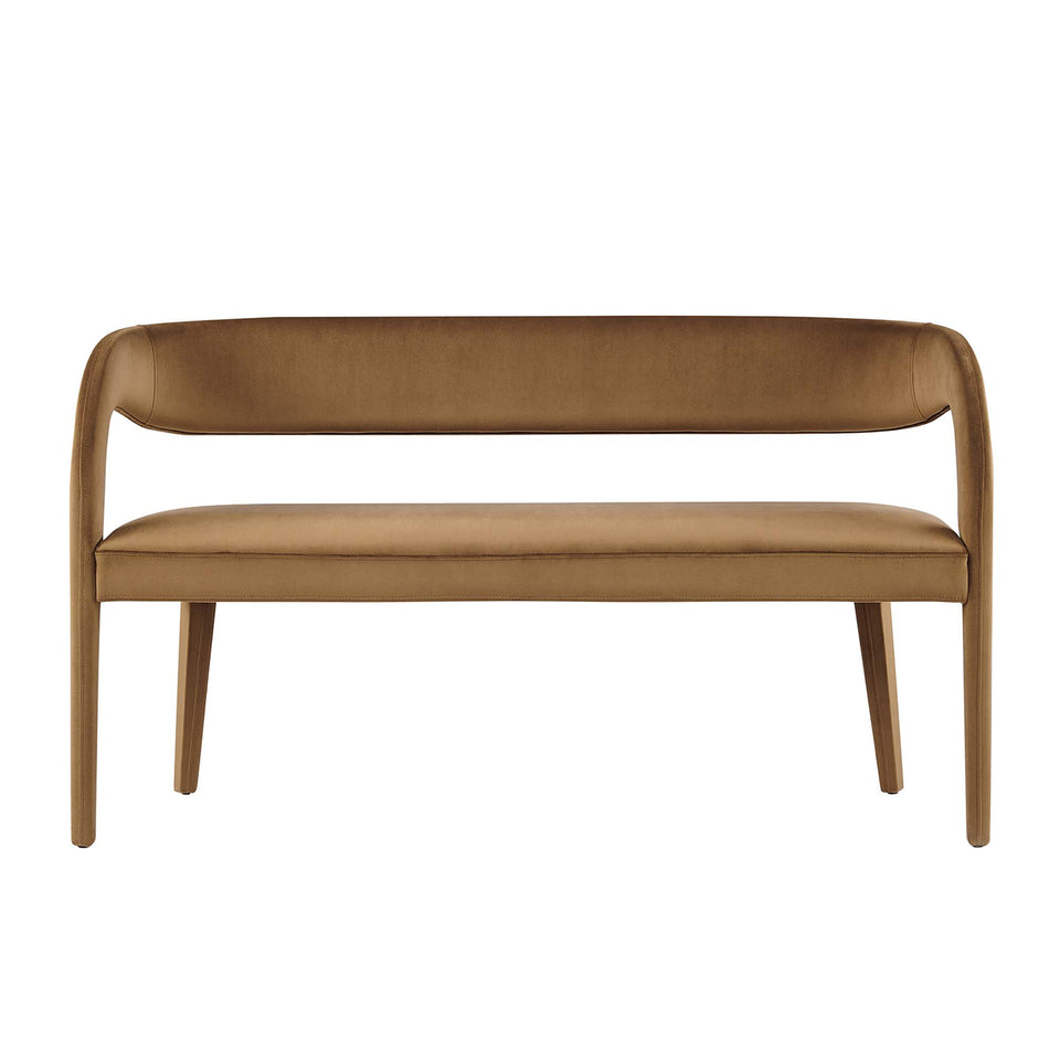 Pinnacle Performance Velvet Accent Bench by Modway