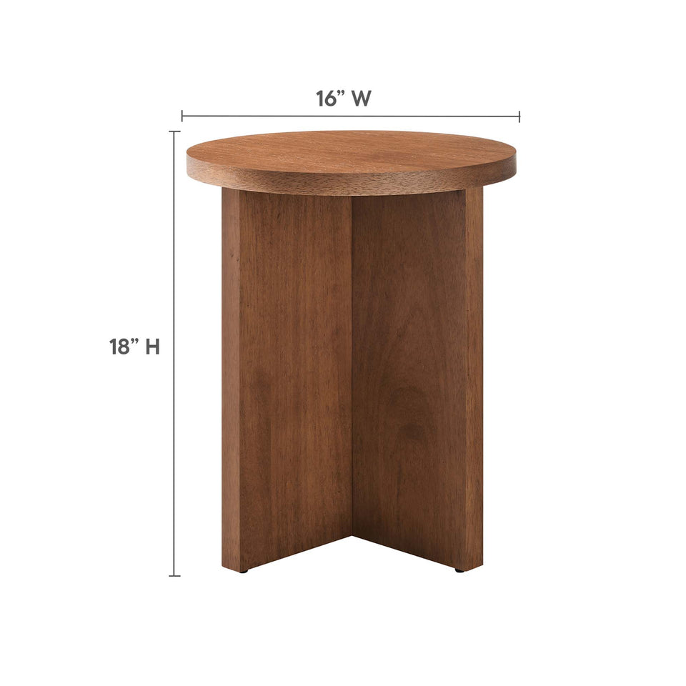 Silas Round Wood Side Table by Modway