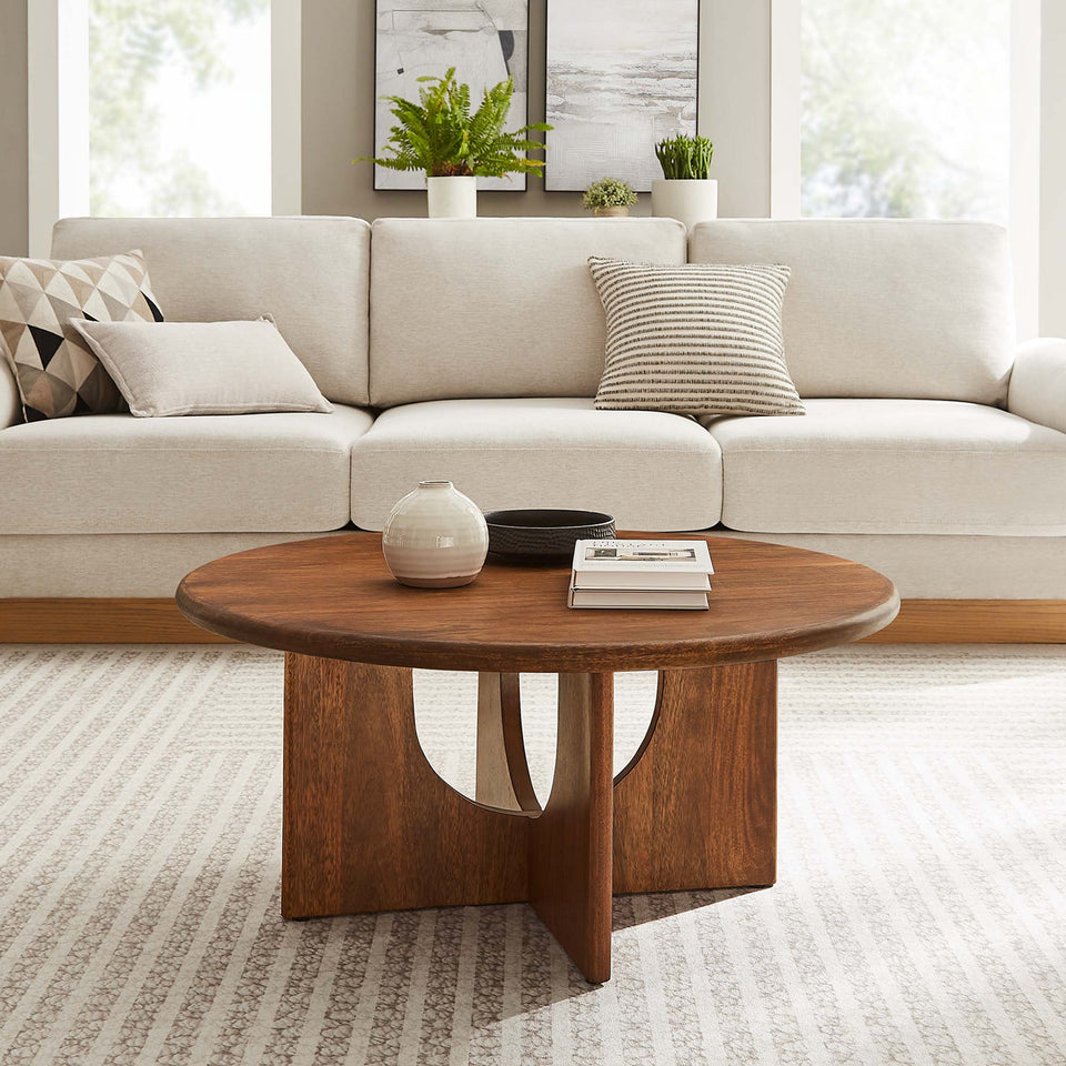 Rivian Round 34" Coffee Table by Modway