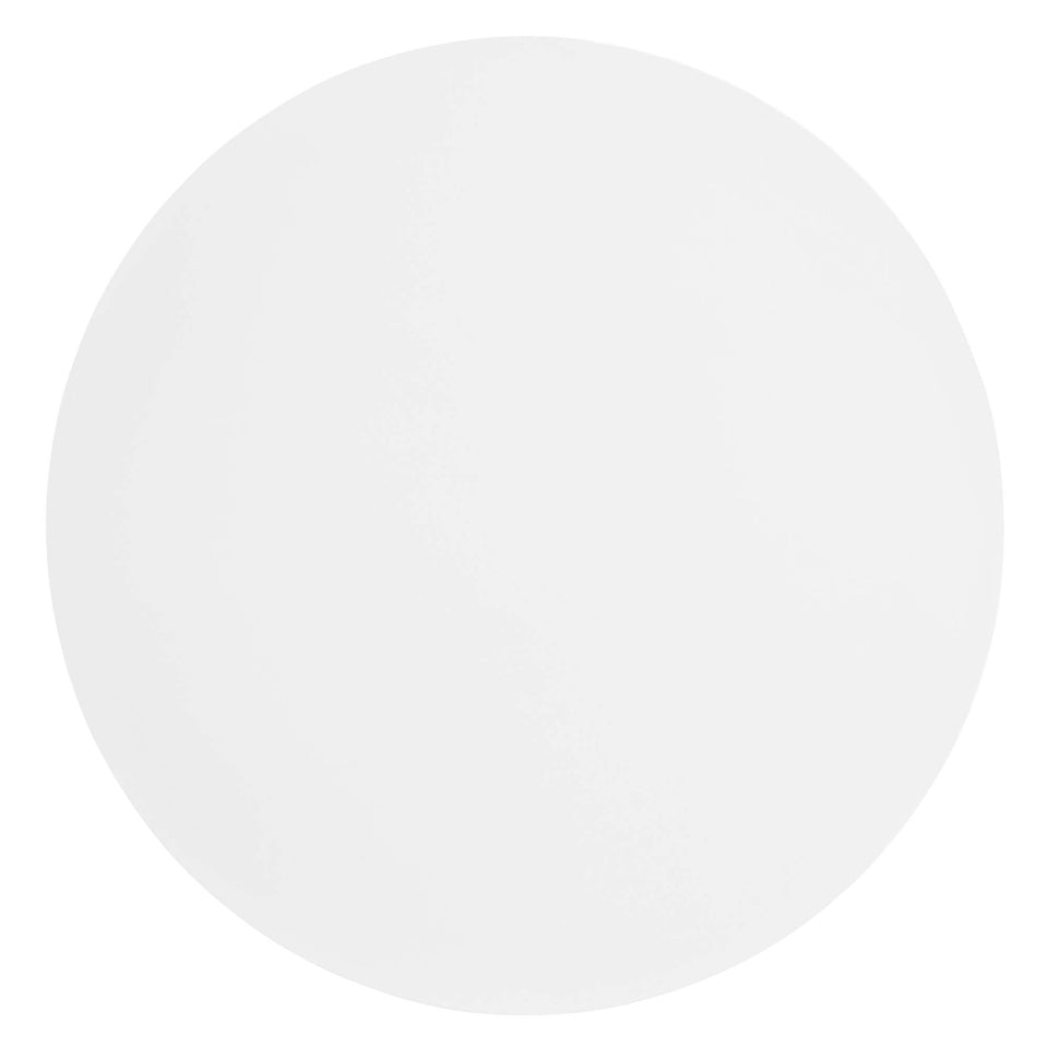 Aliza Round White Marble Side Table by Modway