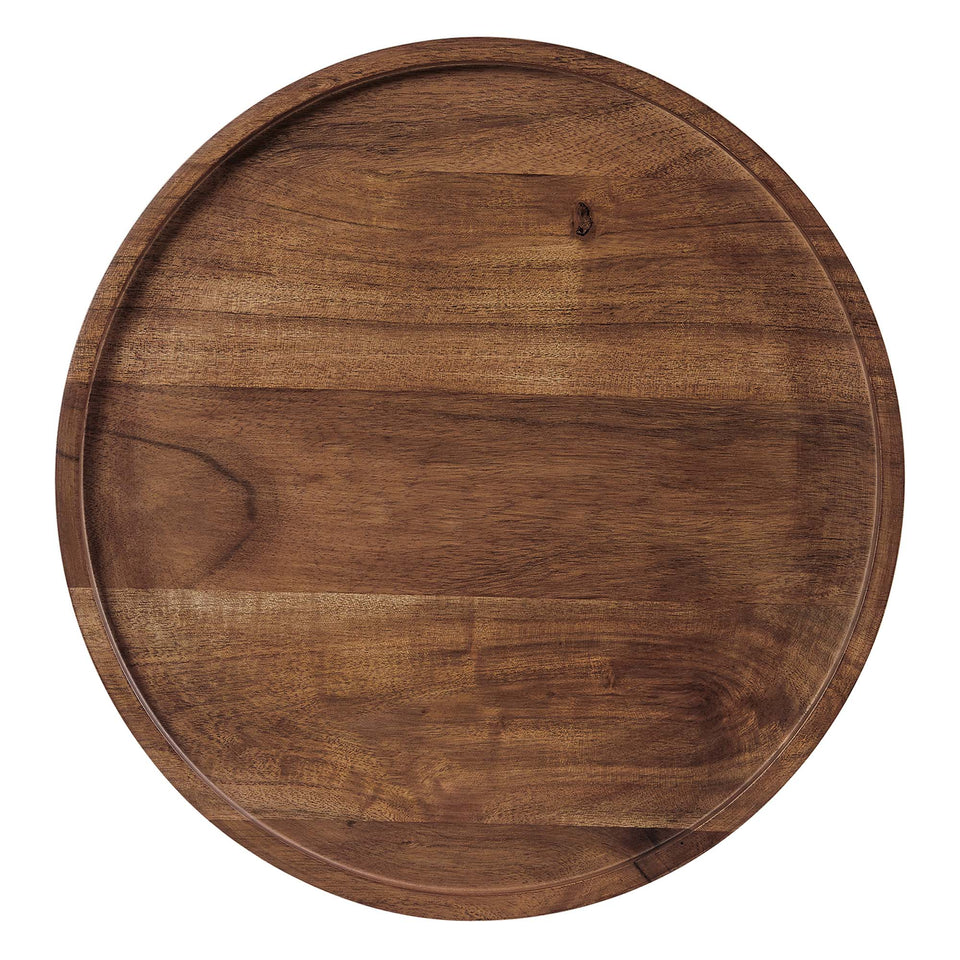 Amina Round Acacia Wood Side Table by Modway