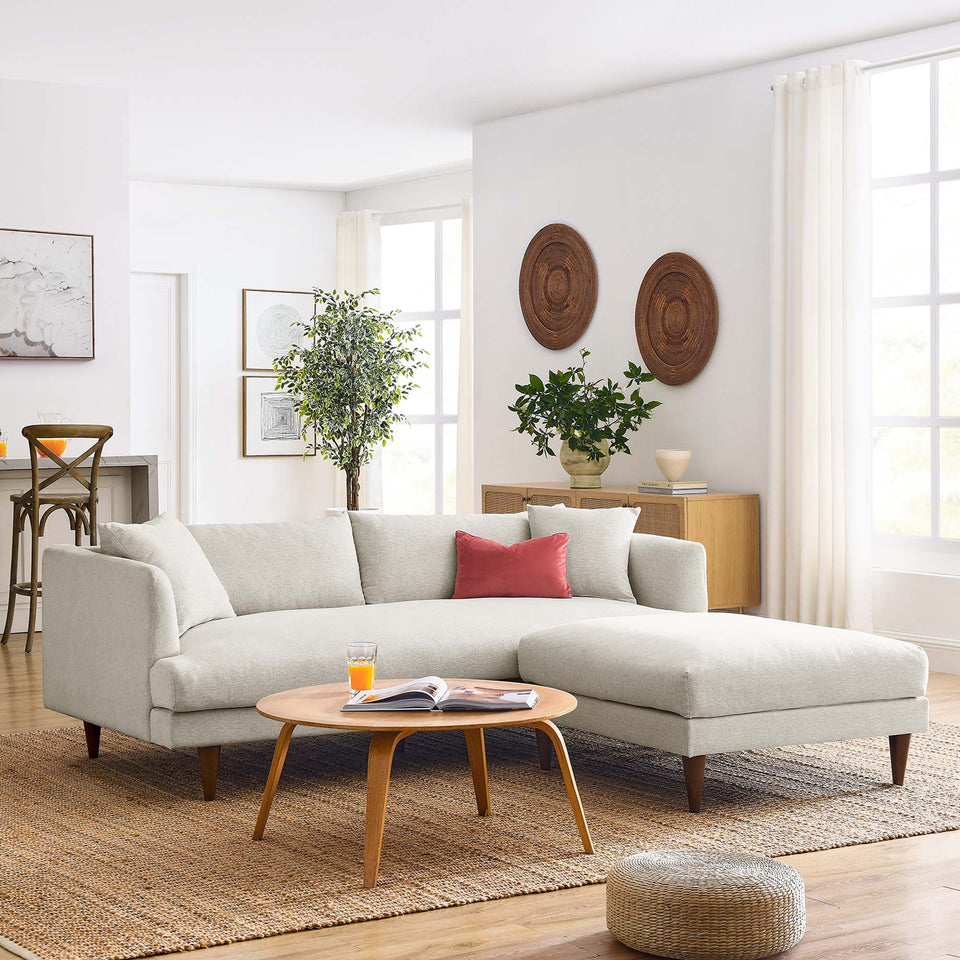 Zoya Down Filled Overstuffed Sofa and Ottoman Set by Modway