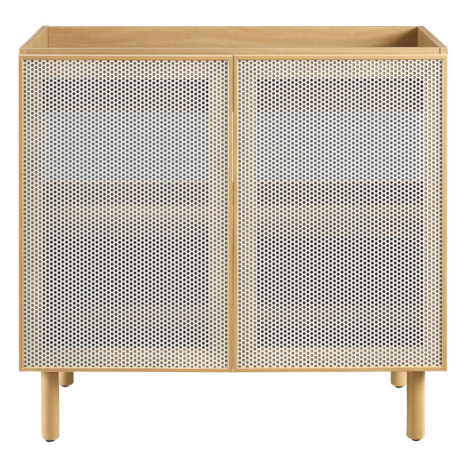 Calla 36" Perforated Metal Bathroom Vanity Cabinet (Sink Basin Not Included) by Modway