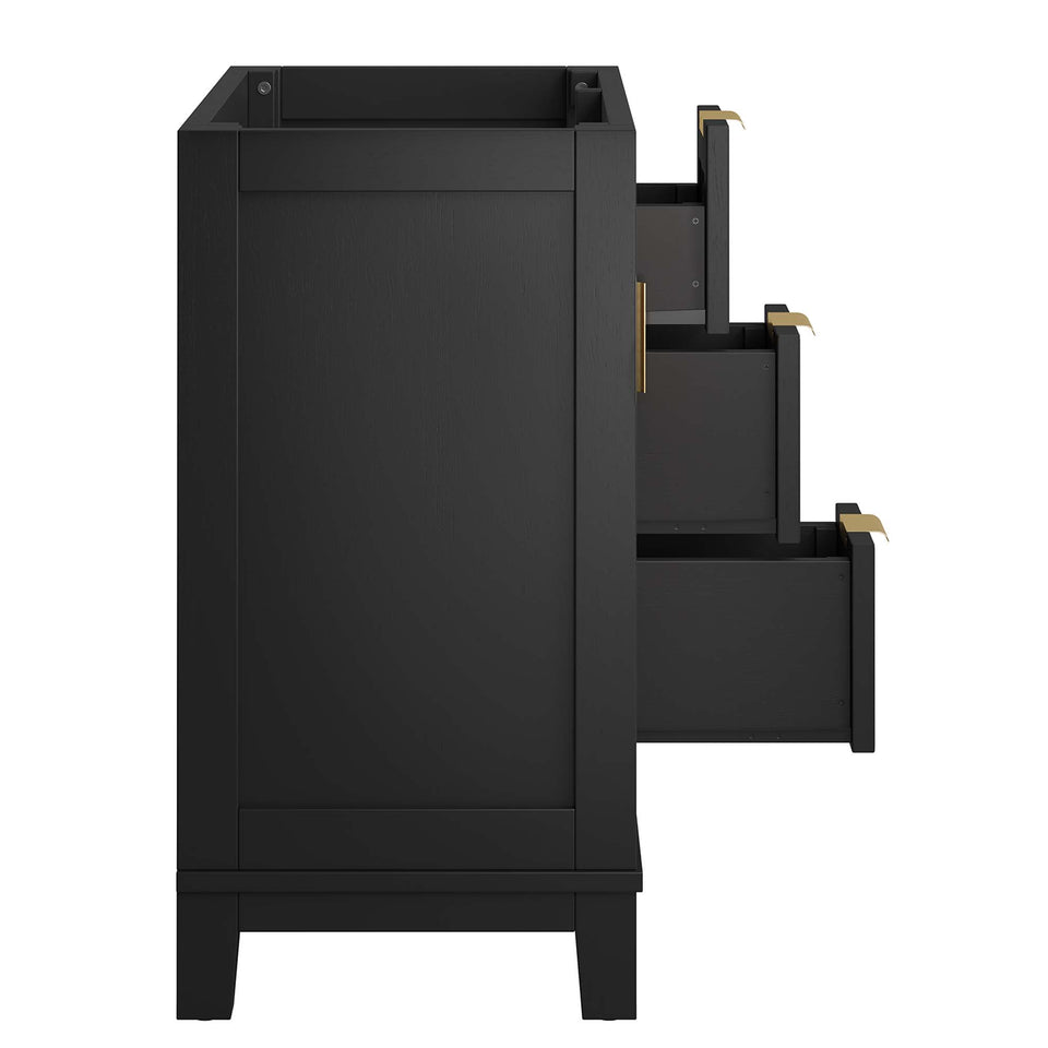 Dixie 36" Solid Wood Bathroom Vanity Cabinet (Sink Basin Not Included) by Modway