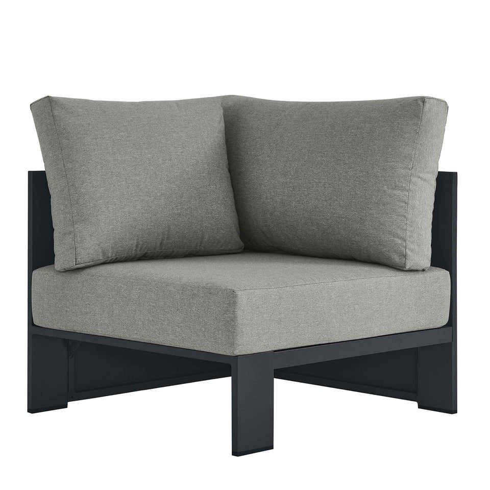 Tahoe Outdoor Patio Powder-Coated Aluminum Modular Corner Chair by Modway