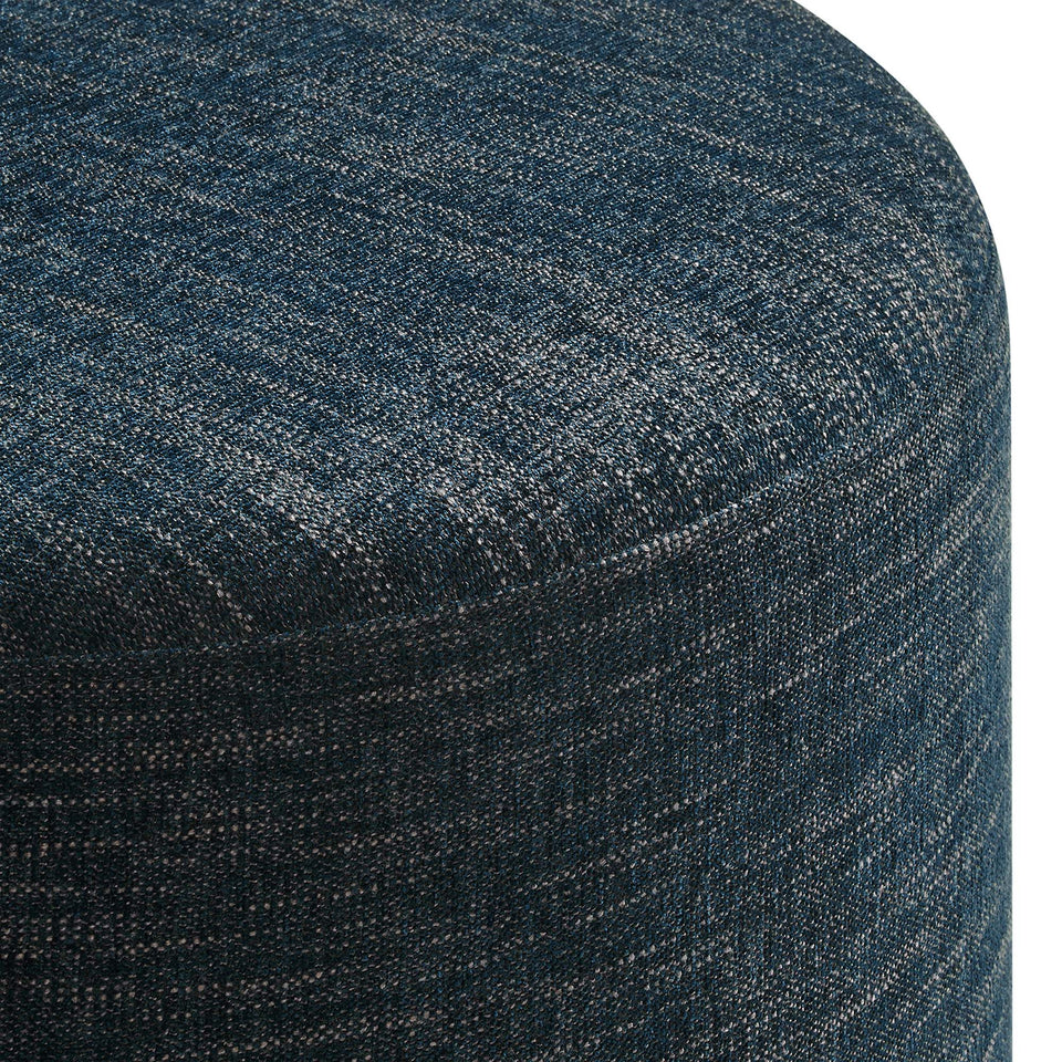 Callum Large 23" Round Woven Heathered Fabric Upholstered Ottoman by Modway