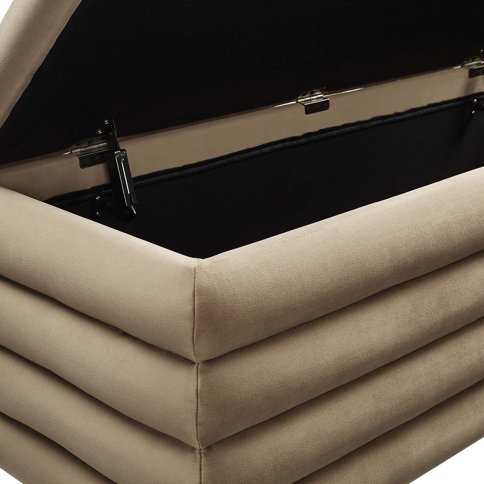 Mezzo Upholstered Performance Velvet Storage Bench by Modway