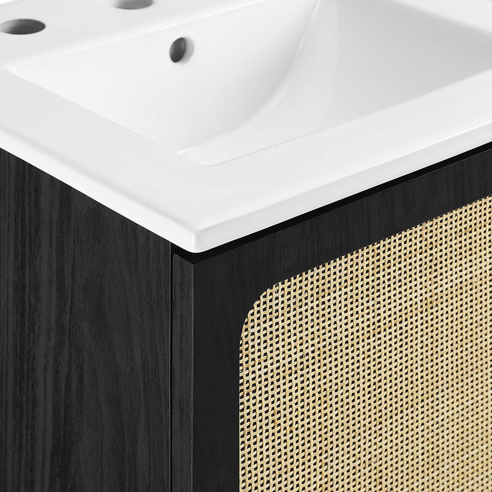 Chaucer Bathroom Vanity with White Basin Included by Modway