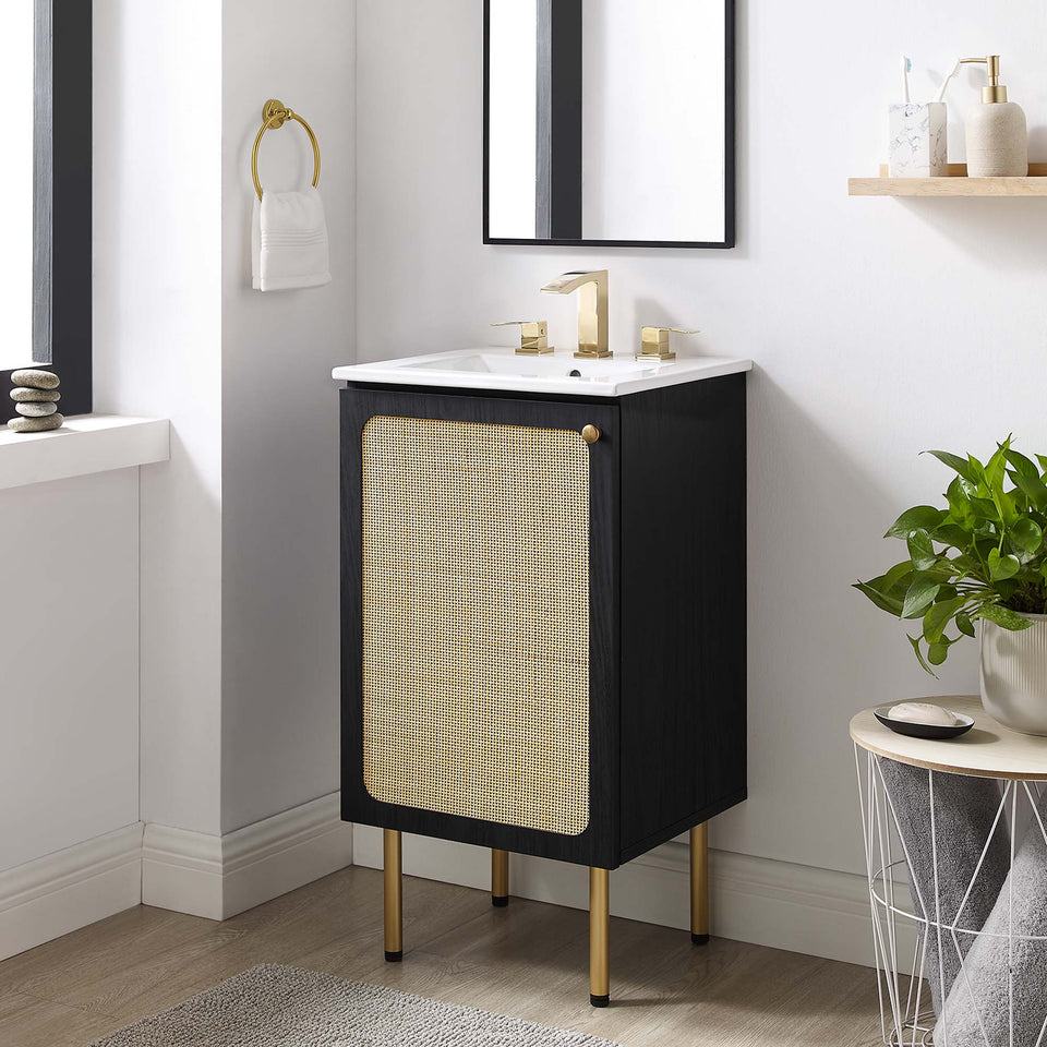Chaucer Bathroom Vanity with White Basin Included by Modway