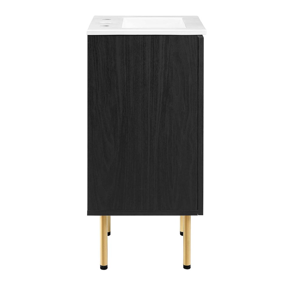 Chaucer Bathroom Vanity with White Basin Included by Modway