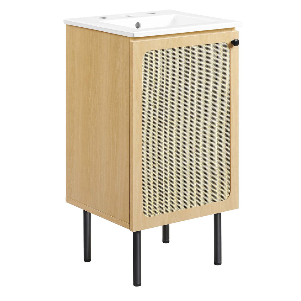 Chaucer Bathroom Vanity with White Basin Included by Modway