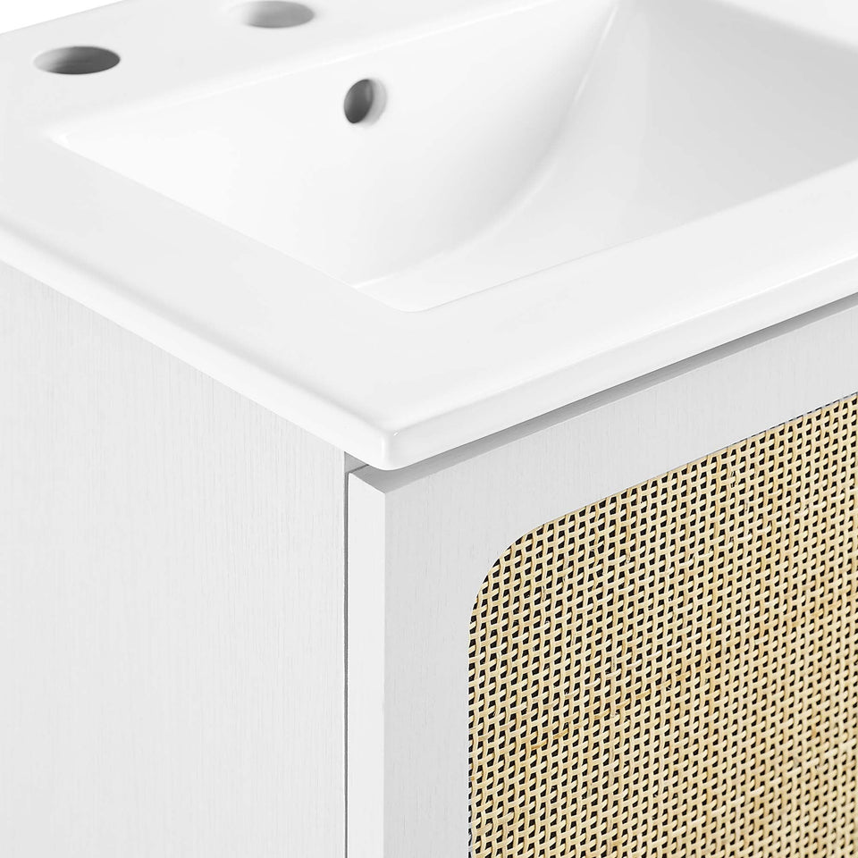 Chaucer Bathroom Vanity with White Basin Included by Modway