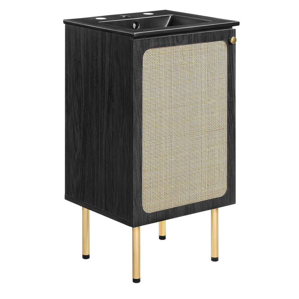 Chaucer Bathroom Vanity with Black Basin Included by Modway