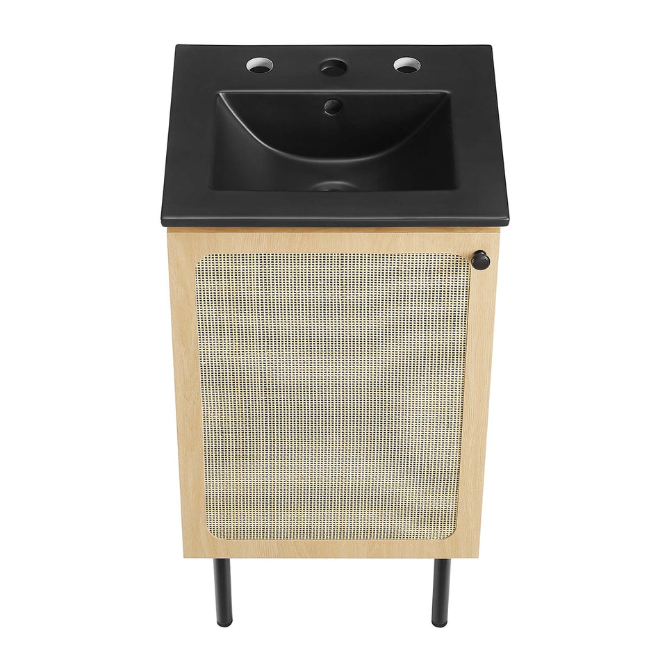 Chaucer Bathroom Vanity with Black Basin Included by Modway