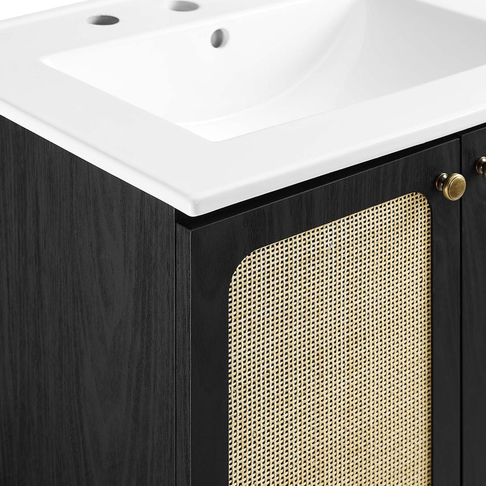 Chaucer Bathroom Vanity with White Basin Included by Modway