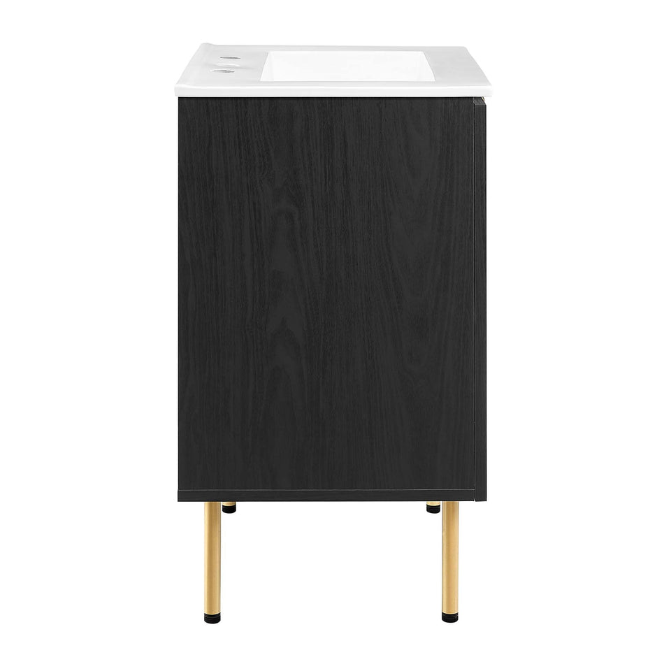 Chaucer Bathroom Vanity with White Basin Included by Modway