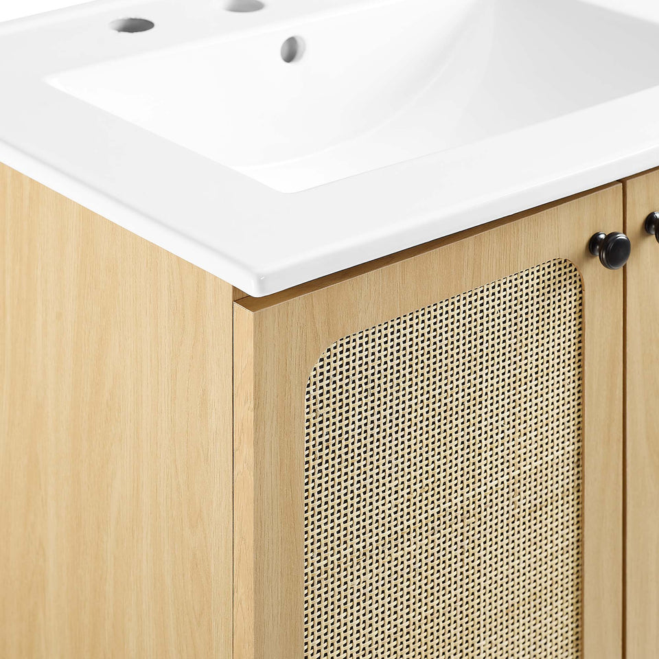 Chaucer Bathroom Vanity with White Basin Included by Modway