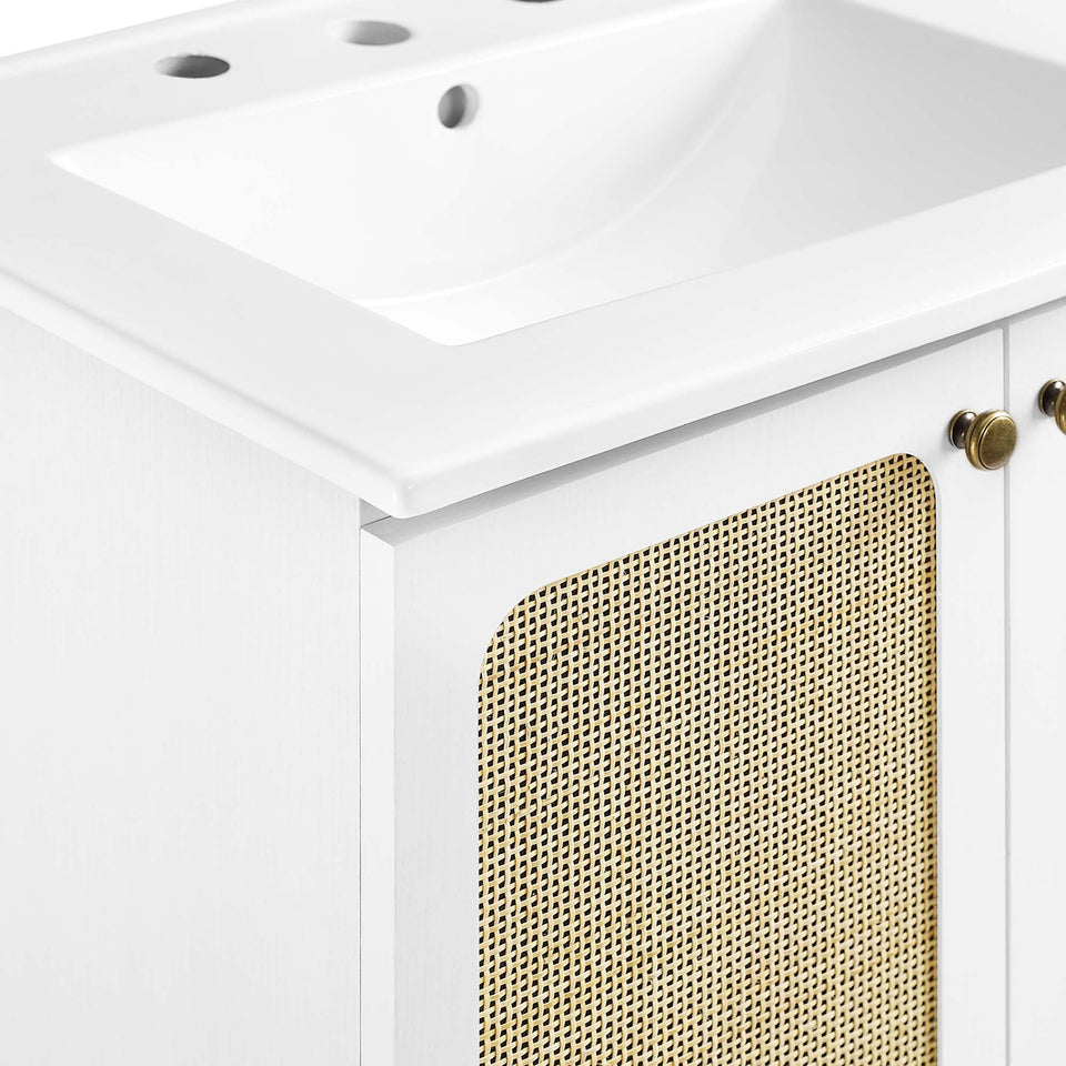 Chaucer Bathroom Vanity with White Basin Included by Modway
