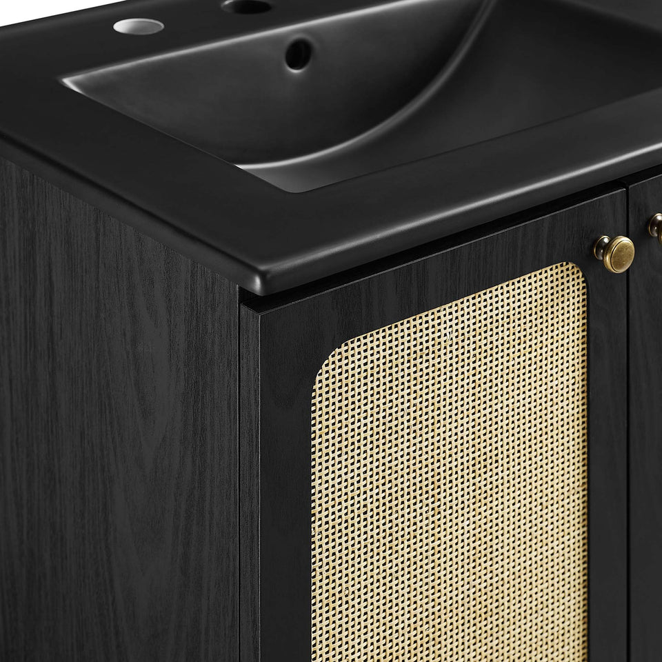 Chaucer Bathroom Vanity with Black Basin Included by Modway