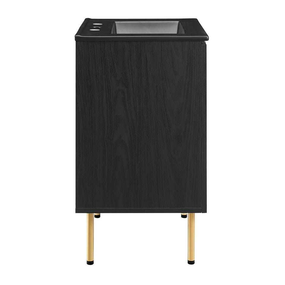 Chaucer Bathroom Vanity with Black Basin Included by Modway