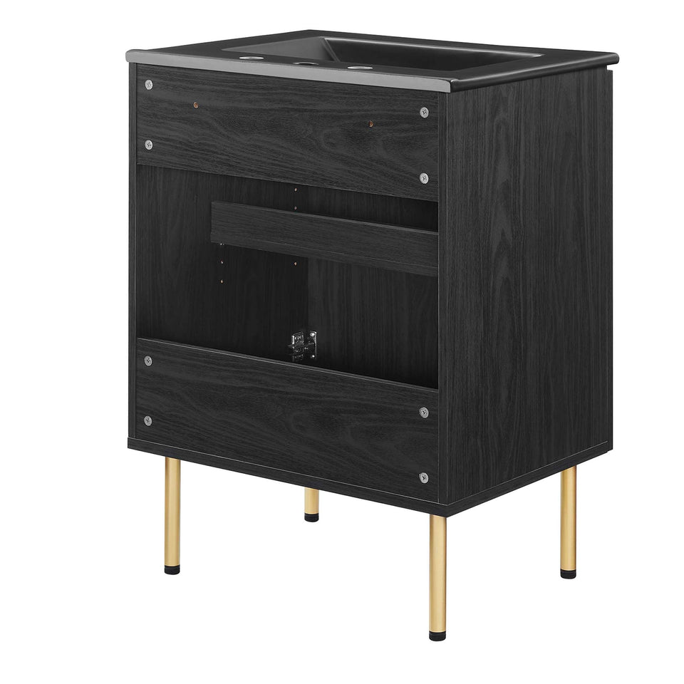 Chaucer Bathroom Vanity with Black Basin Included by Modway