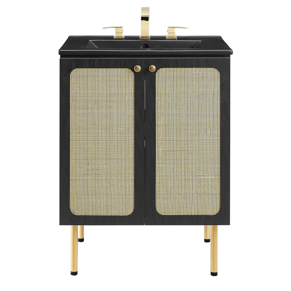 Chaucer Bathroom Vanity with Black Basin Included by Modway