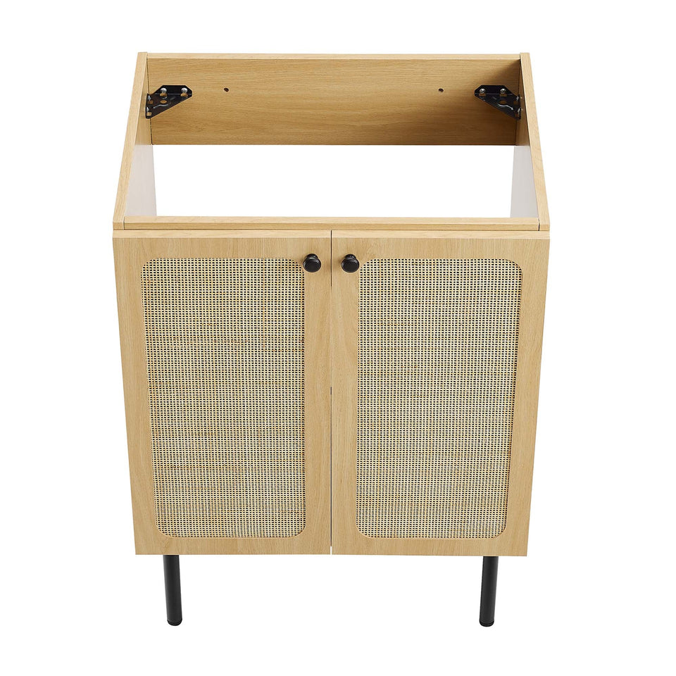Chaucer Bathroom Vanity with Black Basin Included by Modway