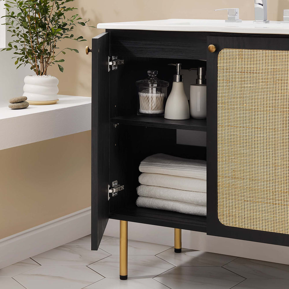 Chaucer Bathroom Vanity with White Basin Included by Modway